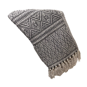Diamond Pattern Woven Throw (Assorted Colors)