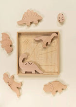 Load image into Gallery viewer, Wooden Balance Puzzle - Dino (7 pcs)
