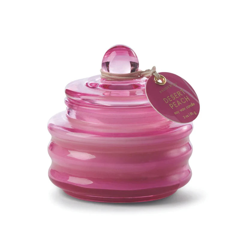 Beam Pink Glass Candle - Desert Peach