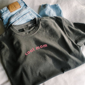 Embroidered Cool Mom Tee Mothers Day Shirt Comfort Colors