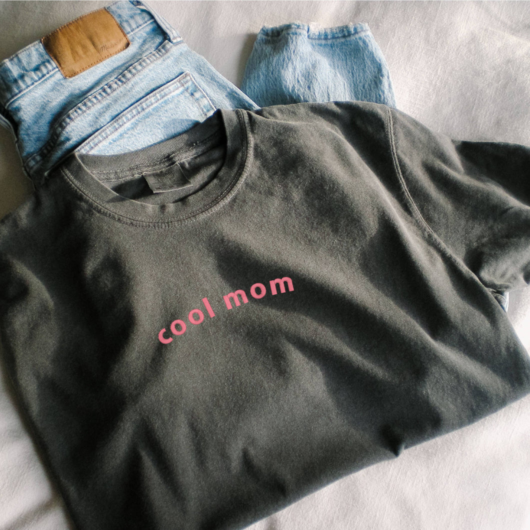 Embroidered Cool Mom Tee Mothers Day Shirt Comfort Colors