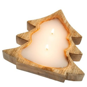 Wooden Tree Candle