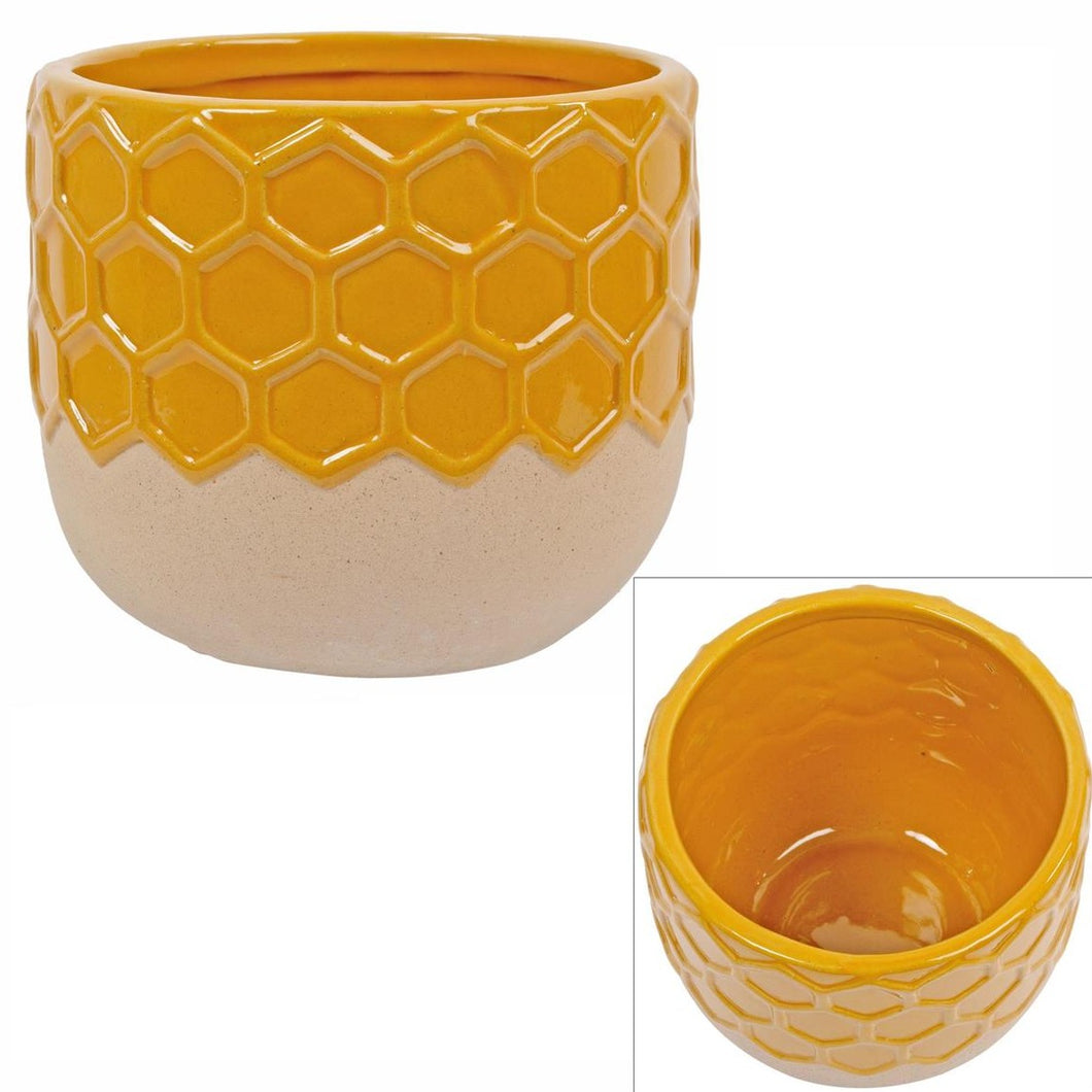 Honeycomb Ceramic Planter