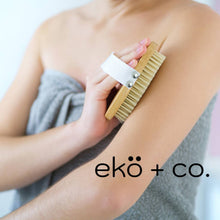Load image into Gallery viewer, Vegan exfoliating dry body brush - dry brushing skin
