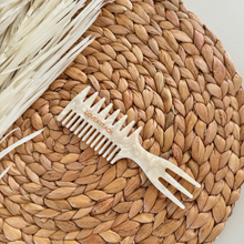Load image into Gallery viewer, Cellulose Acetate 3-in-1 Hair Styling Comb - Cream
