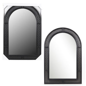 Rattan- Look Arch Mirror