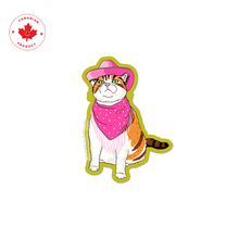 Load image into Gallery viewer, Cowboy Cat Sticker
