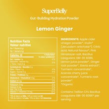 Load image into Gallery viewer, SuperBelly Hydration &amp; Gut Mix, Lemon Ginger
