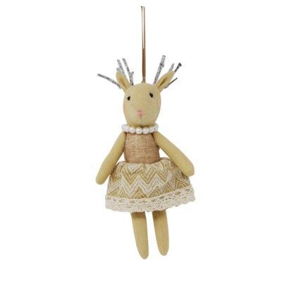 Jute Reindeer Ornament