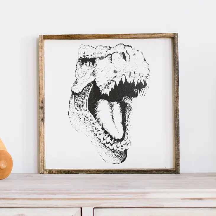 T Rex Head Sign