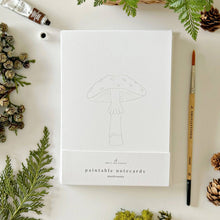 Load image into Gallery viewer, Mushrooms paintable notecards
