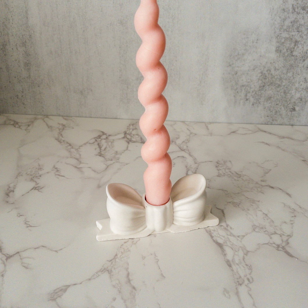 Bow Candlestick Holder