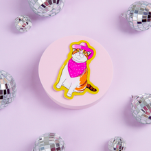 Load image into Gallery viewer, Cowboy Cat Sticker
