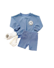 Load image into Gallery viewer, Baby &amp; Kids Biker Shorts Set | Blue
