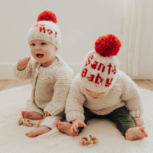 Load image into Gallery viewer, Santa Baby Hand Knit Beanie Hat Baby &amp; Kids
