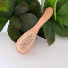 Load image into Gallery viewer, Wooden Baby Hair Brush with Natural Goat Bristles
