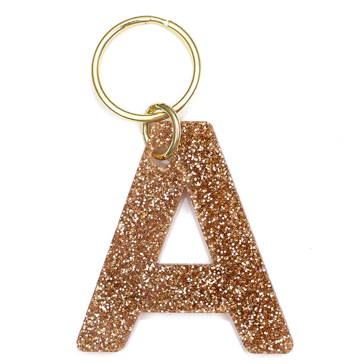 Glitter Letter Key Chains