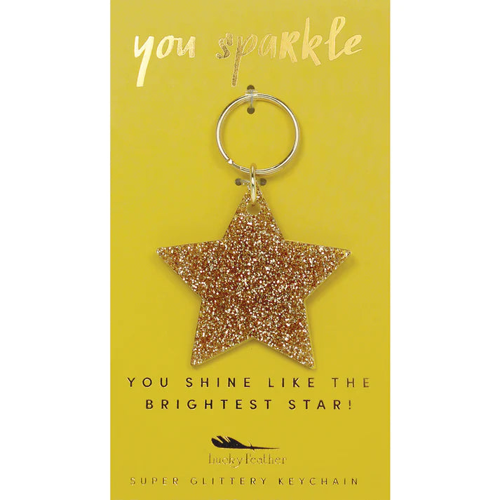 Glitter Key Chains (Assorted Shapes)