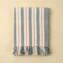 Load image into Gallery viewer, Cavendish Blue Cotton throw
