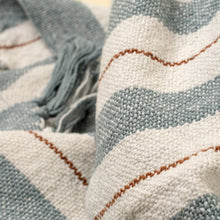 Load image into Gallery viewer, Cavendish Blue Cotton throw
