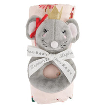 Load image into Gallery viewer, Mouse King &amp; Queen Swaddle &amp; Rattle Collection
