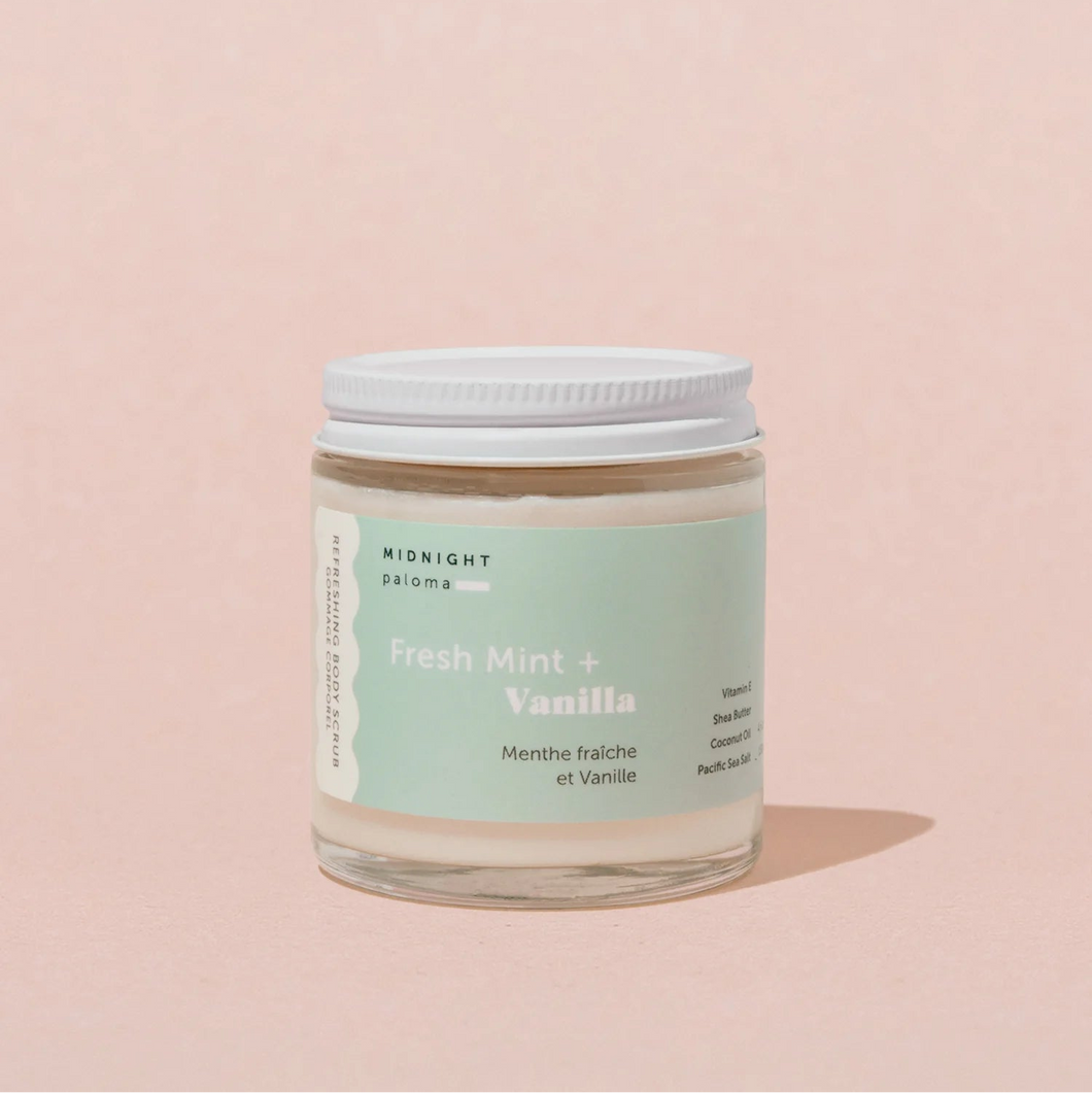 Fresh Mint + Vanilla Body Scrub - 4 oz