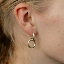 Load image into Gallery viewer, Tandem Silver Hoops
