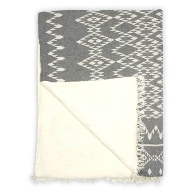 Fleece Lined Throw Atlas - Assorted Colours