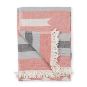 Ribbon Turkish Towel Red