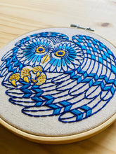 Load image into Gallery viewer, Boreal Owl Complete Embroidery Kit
