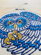 Load image into Gallery viewer, Boreal Owl Complete Embroidery Kit
