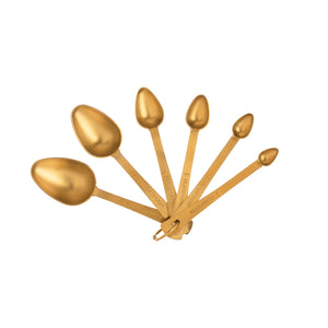 S/S Measuring Spoons Gold Finish