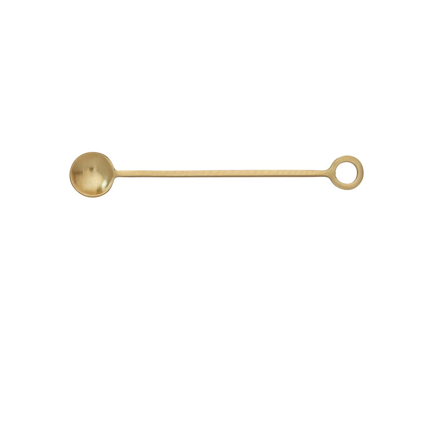 Gold Hammered Cocktail Spoon