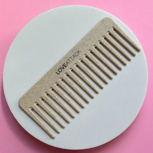 Wheat Straw + Silicone Wide Tooth Detangling Brush