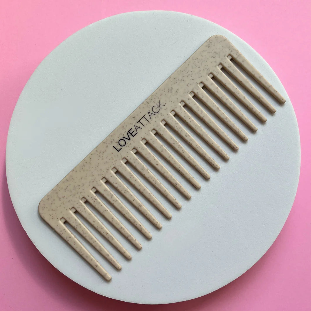 Wheat Straw + Silicone Wide Tooth Detangling Brush