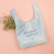 Load image into Gallery viewer, Men Should Smile More Foldable Nylon Tote
