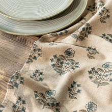Load image into Gallery viewer, Salvia Block Print Tea Towel
