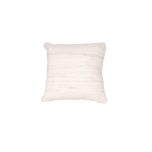 Solid Chindi Cushion Cover Bone