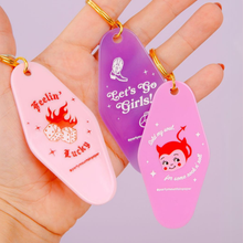 Load image into Gallery viewer, Feelin' Lucky Motel Tag Keychain
