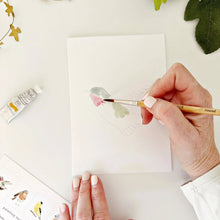 Load image into Gallery viewer, Birds paintable watercolor notecard set
