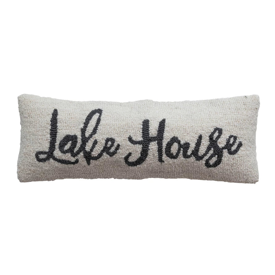 Lakehouse Wool & Cotton Tufted Lumbar Pillow
