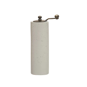 Stoneware and Metal Salt & Pepper