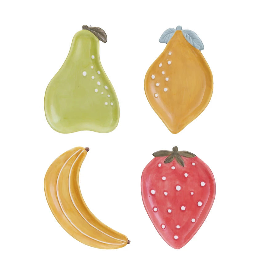 Stoneware Fruit Shaped Dish