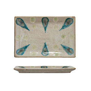 Hand Painted Stoneware Platter