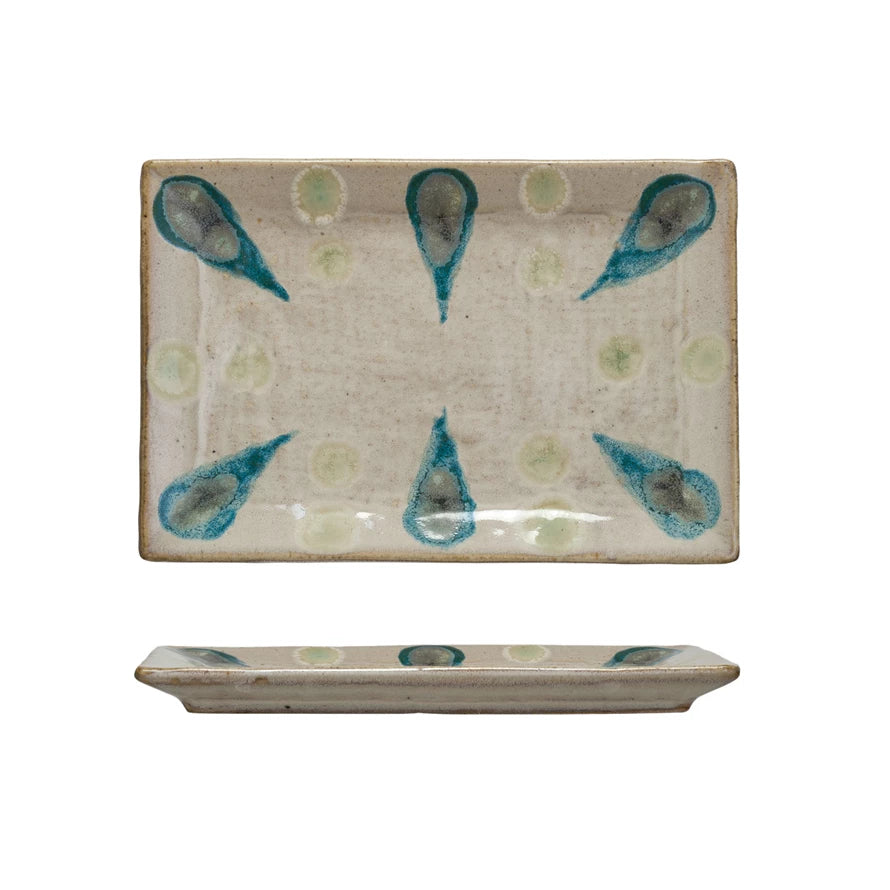Hand Painted Stoneware Platter
