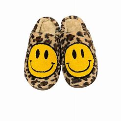 Happy Face Slipper Leopard