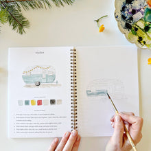 Load image into Gallery viewer, Camping Watercolor Workbook is
