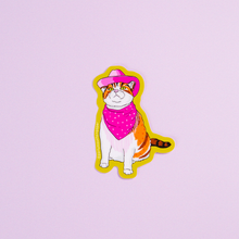 Load image into Gallery viewer, Cowboy Cat Sticker
