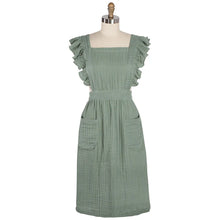 Load image into Gallery viewer, Ruffle Sleeve Waffle Apron
