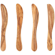 Load image into Gallery viewer, Olive Wood Spreaders S/4
